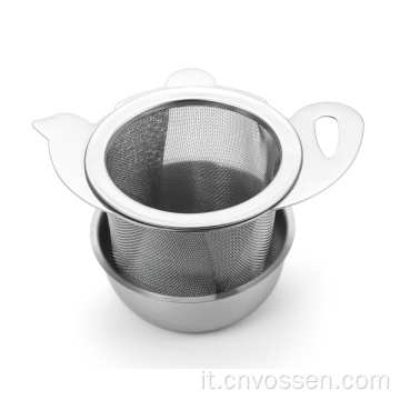 Infusore per tè a forma di tazza di teiera